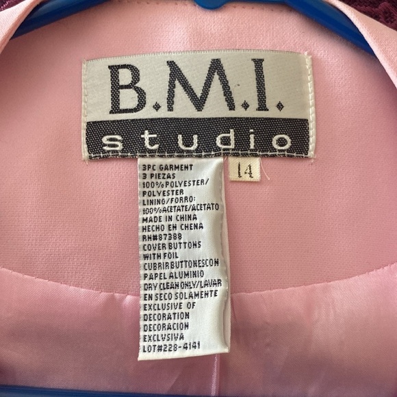 Women's Pink Floral Embroidered Open Jacket Size 14 - Picture 13 of 13